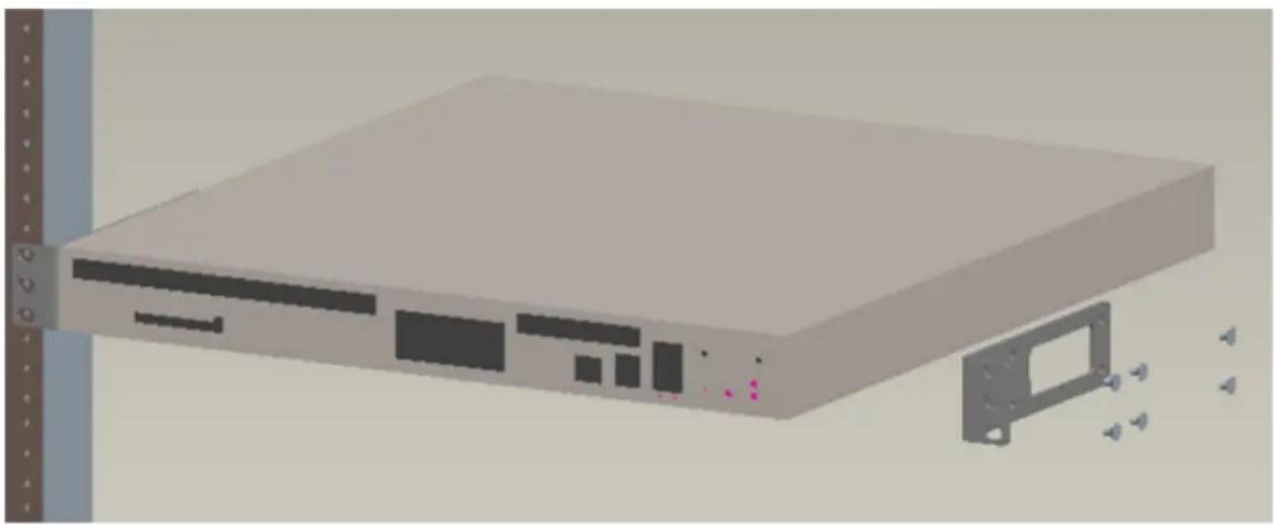 HP TippingPoint S8010F - Two-Post Rack Mount for 1U Chassis - 2