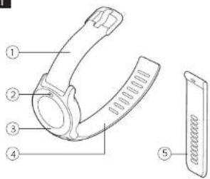 Technical diagram of a device with numbered parts, likely illustrating a mechanical or electronic component layout.