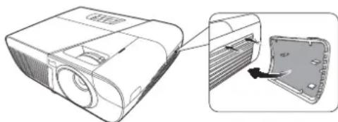 VIEWSONIC PJD7836HDL - Installing the dust filter - 1
