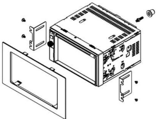 JENSEN VX4025 - ISO-DIN Installation - 1