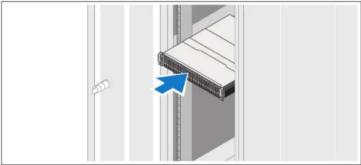 DELL PowerVault MD1220 - 在机架中安装滑轨和系统 - 2
