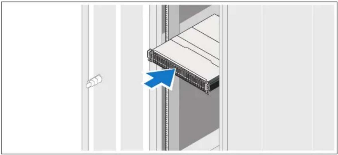 DELL PowerVault MD1220 - 레일 및 시스템을 략에 설치 - 2