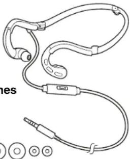 IHOME iB14 - folding behind-the-neck fitness earphones with in-line mic+remote and pouch - 1