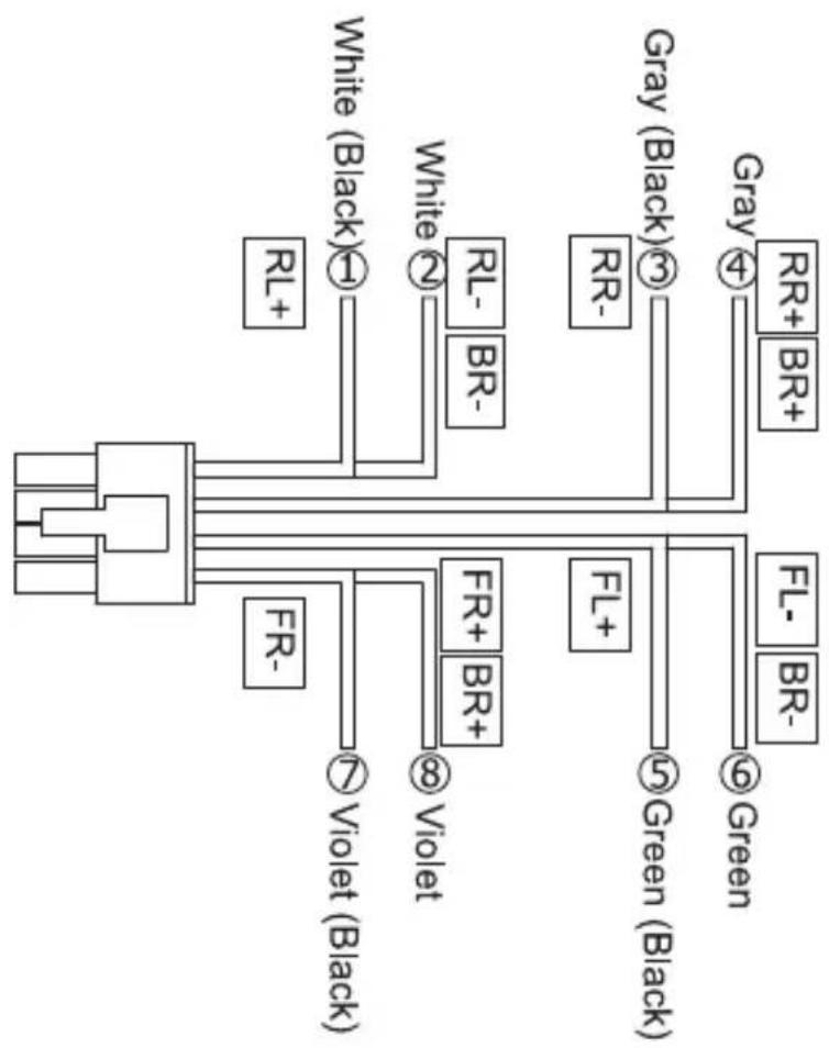 Soundstream PN4.520D - Speaker connections. - 1