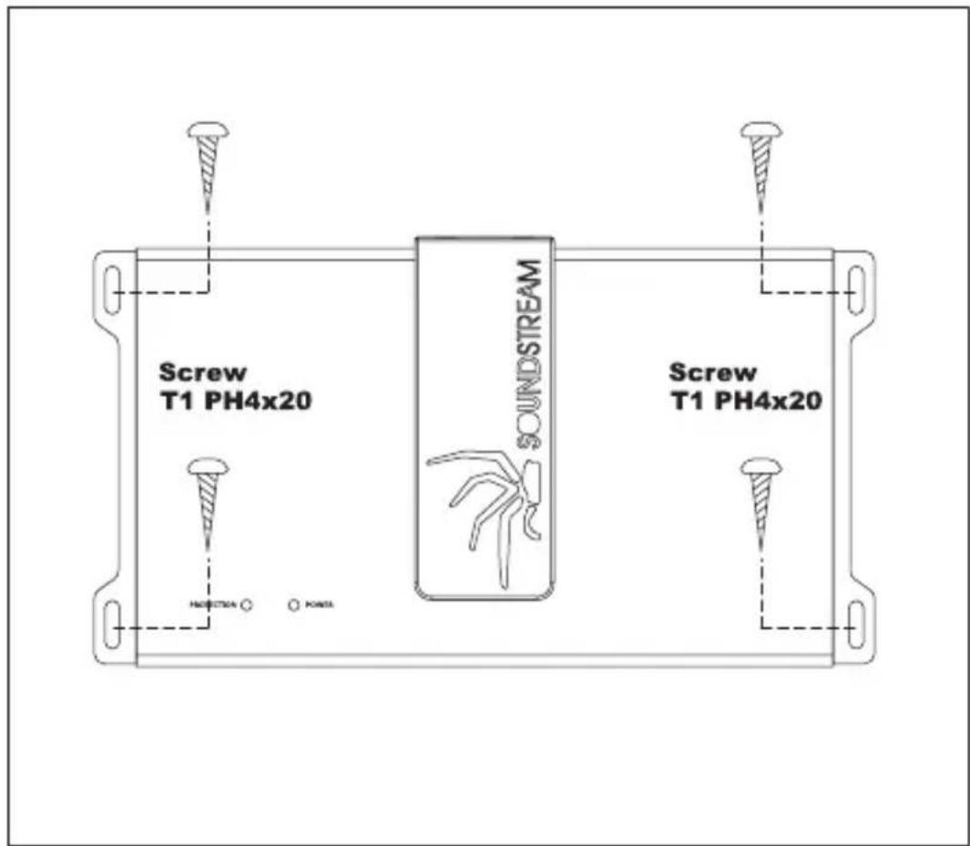 Screw T1 PH4x20 SOUNDSTREAM Screw T1 PH4x20 HEDDRAO ○ KONEL