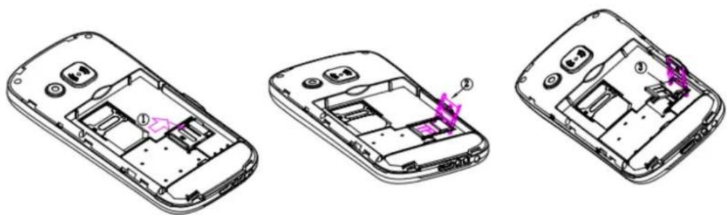 BRIGMTON BTM-11 - INSTALLING THE SIM CARD AND BATTERY - 2