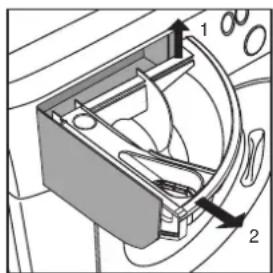 Hotpoint Ariston AB 95 - Deterjan bölmesinin kullanımı - 1