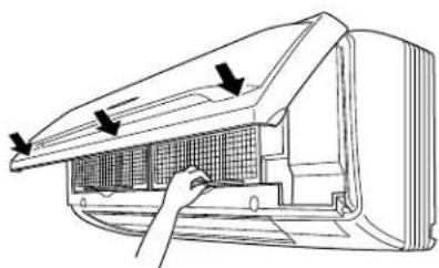 DAIKIN Inverter CTXS07JVJU - Set the air filter and the air-purifying filter with photocatalytic deodorizing function as they were and close the front panel. - 1