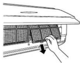 DAIKIN Inverter CTXS07JVJU - Take off the air-purifying 3. fi Iter with photocatalytic deodorizing function. - 1