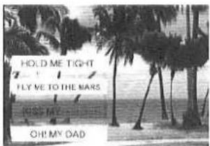 HOLD ME TIGHT FLY ME TO THE MARS KISS MY OH! MY OAD