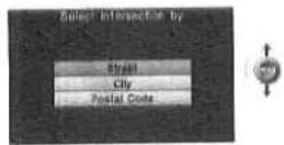 PANASONIC CN-DV2000 - Entering an Intersection by Street Name - 2