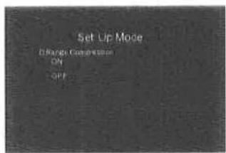 Set Up Mode ON/OFF On Off