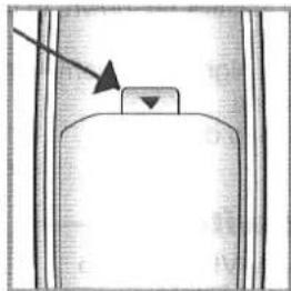 PANASONIC CN-DV2000 - Open the battery compartment cover. - 1