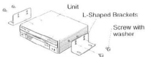 Unit L-Shaped Brackets Screw with washer