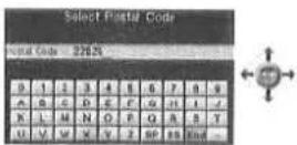 PANASONIC CN-DV2000 - Entering a Destination by Postal Code - 3