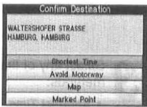 Confirm Destination WALTERSHOFER STRASSE HAMBURG, HAMBURG Shortest Time Avoid Motorway Map Marked Point