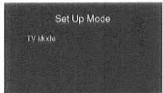 Set Up Mode TV Mixte