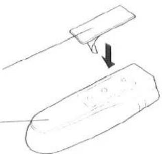 PANASONIC CN-DV2000 - □ Attaching the Remote Control Holder - 1