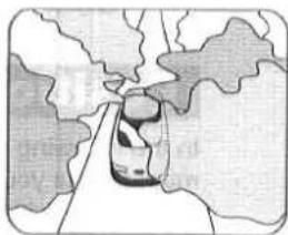 PANASONIC CN-DV2000 - GPS signal reception is poor in the following places: - 4