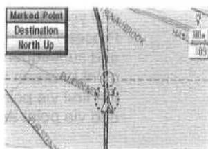 Marked Point Destination North Up