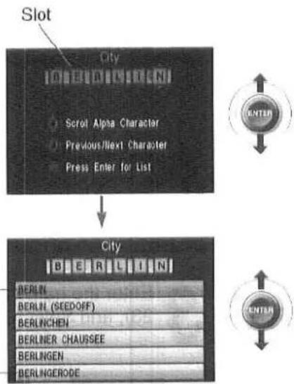 PANASONIC CN-DV2000 - Letter Input - 1