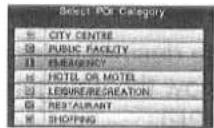 PANASONIC CN-DV2000 - POI Category plus [Within City] - 2