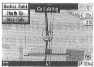 Marked Point North Up Stop Calc Calculating 100% 0.58 A7 P 13h4