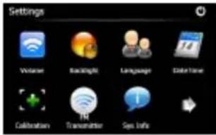 Settings Welcome BlackRock Language Data Timer Collaboration Transmitter Sys Info