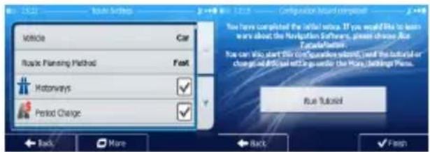 Module Settings Car Route Planning Method Foot Motorways Period Change You have completed the initial updates. If you would like to learn we're about the Navigation Software, please choose Blue Accessories. You can you start this configuration instead, use the tutorial or change additional settings under the More Settings Plans. Blue Tutorial Back More Back Finish