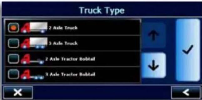 Truck Type 2 Axle Truck 3 Axle Truck 2 Axle Tractor Bobtail 3 Axle Tractor Bobtail