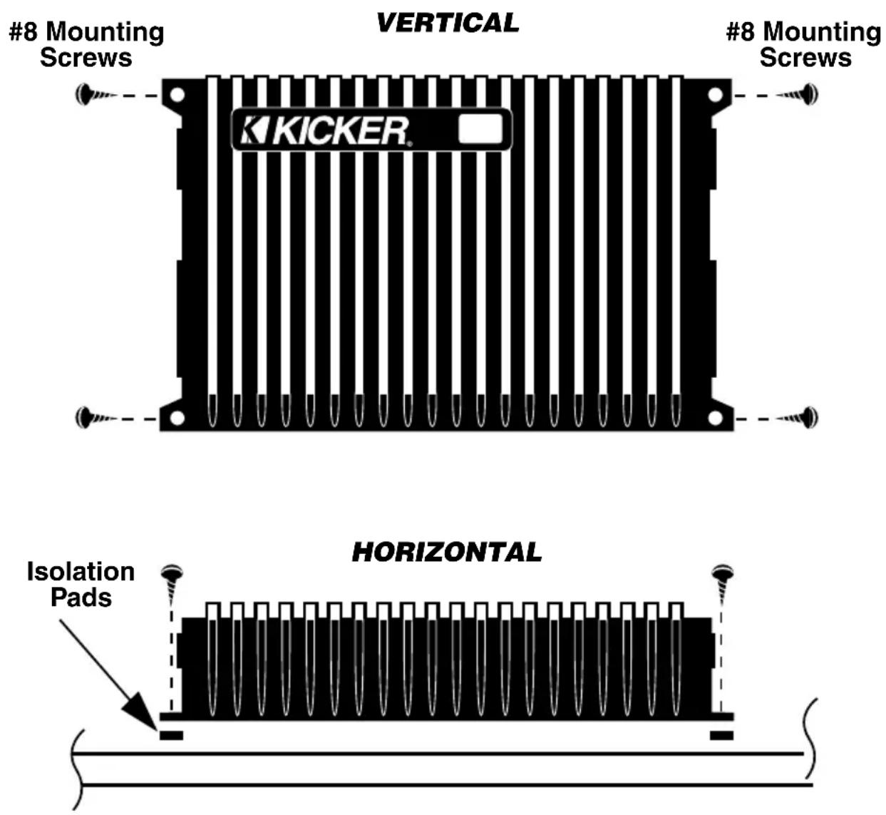 KICKER XS50 - MOUNTING INSTRUCTIONS - 1