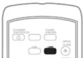 STANDBY /ON DVD/CD TUNER (FM/AR) USB LINE OPEN/ CLOSE