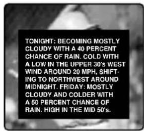 TONIGHT: BECOMING MOSTLY CLOUDY WITH A 40 PERCENT CHANCE OF RAIN. COLD WITH A LOW IN THE UPPER 30's WEST WIND AROUND 20 MPH, SHIFTING TO NORTHWEST AROUND MIDNIGHT. FRIDAY: MOSTLY CLOUDY AND COLDER WITH A 50 PERCENT CHANCE OF RAIN. HIGH IN THE MID 50's.