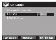 SANYO DP26671 - To create channel labels - 2