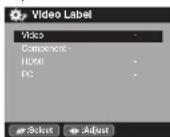 SANYO DP19241 - Labeling video inputs - 1