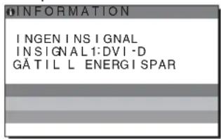 SONY SDM-S205F - Om "INGEN INSIGNAL" visas på skärmen - 1