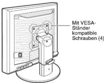 Mit VESA- Ständer kompatible Schrauben (4)