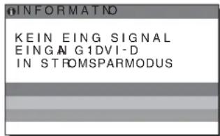 SONY SDM-S205F - Wenn „KEIN EING SIGNAL“ auf dem Bildschirm erscheint - 1