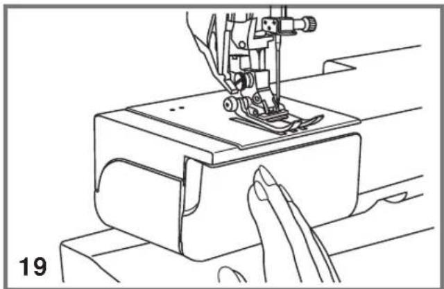 BABY LOCK Serenade BLSN - WINDING AND INSERTING THE BOBBIN - 7