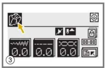 Screenshot of a software interface toolbar with icons and control buttons, showing navigation and display options.