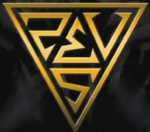 Golden geometric logo with interlocking triangular shapes on black background (no text or symbols)