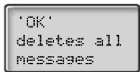'OK' deletes all messages