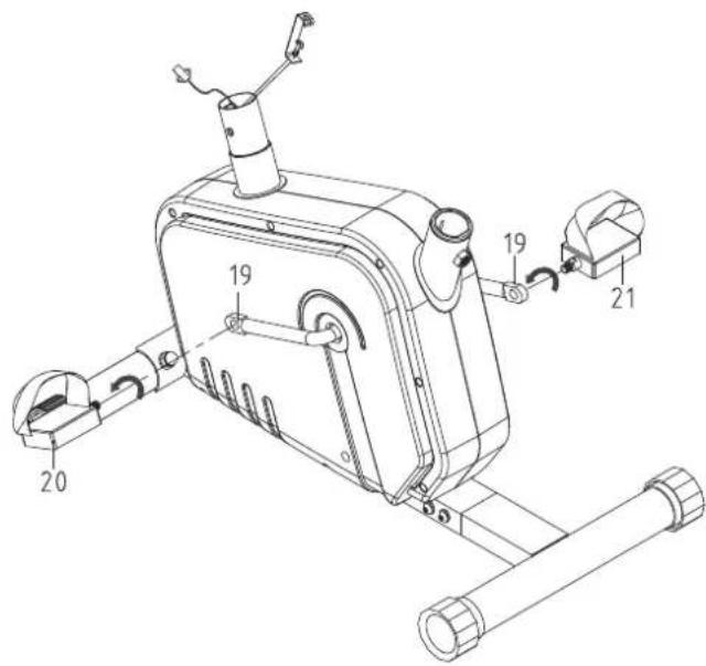 Life Gear Straight Magnetic Upright Bike 20250 - Hardware: - 2