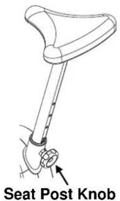 Life Gear Straight Magnetic Upright Bike 20250 - Adjusting the Seat Height - 1