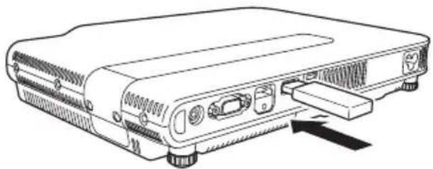 CASIO XJ-A147-UJ - To connect a USB flash drive to the projector - 1