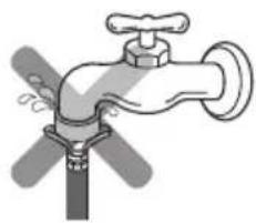 Illustration of a faucet with handle and valve (no text or symbols)