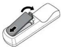 AG Neovo TX-32P - Inserting the Batteries in the Remote Control - 3