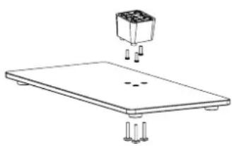 NEVIR NVR-7406-32HD-B - Instalação de suporte - 1