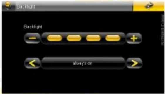 Backlight Backlight - + always on