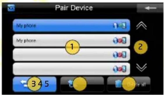 Pair Device My phone My phone 1 2 3 4 5